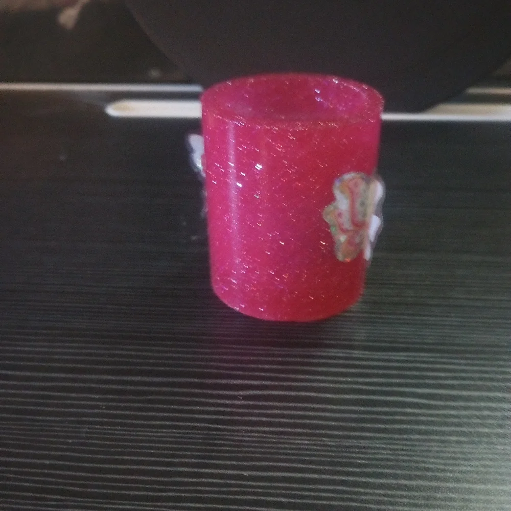 Small tea light holder pencil/brush holder